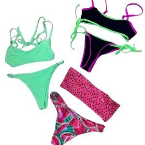 ZAFUL Set of 3 Bikinis Two Piece Swimsuits Size Small